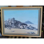 Средна картина масло на платно Испания, отлична рамка - 3743 - KA37